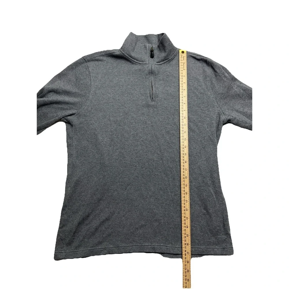 Banana Republic Men's Grey Quarter Zip Pullover Sweater‎ Size Large